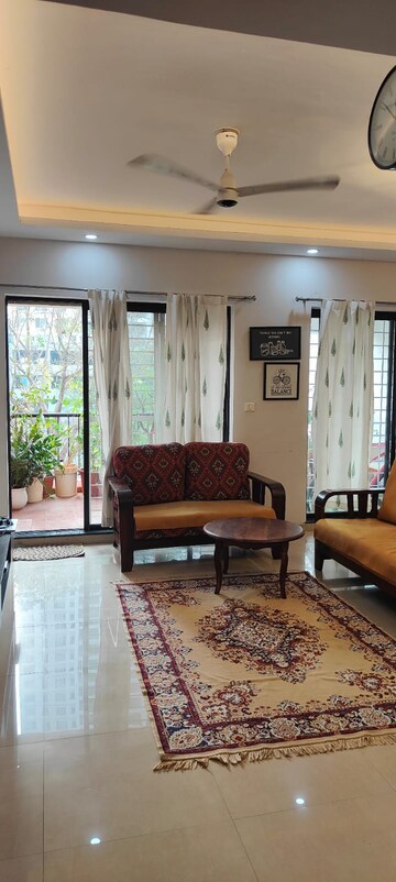 Living Room in 2 BHK Apartment at Pride Platinum, Baner – for Rent