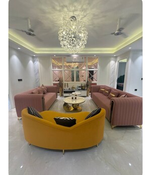 Living Room in 3 BHK Builder Floor at Jasola Vihar – for Sale