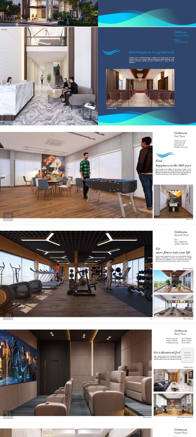 Gym, sri-sreenivasa-fortune-water-front 3 Bedroom 2880 Sq.Ft. Apartment In Kukatpally Hyderabad 8449265