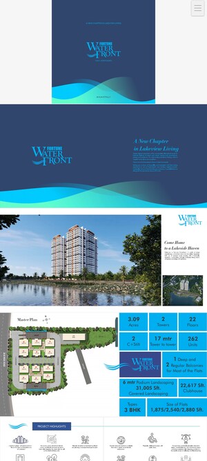 3 BHK Apartment For Sale in Sri Sreenivasa Fortune Water Front, Kukatpally