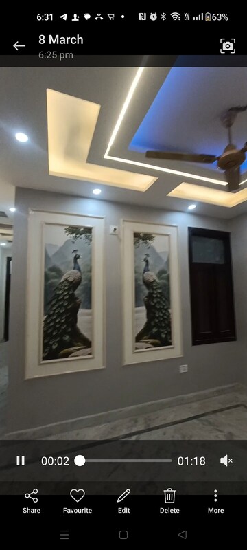 Master Bedroom in 2 BHK Builder Floor at Dwarka Mor – for Sale
