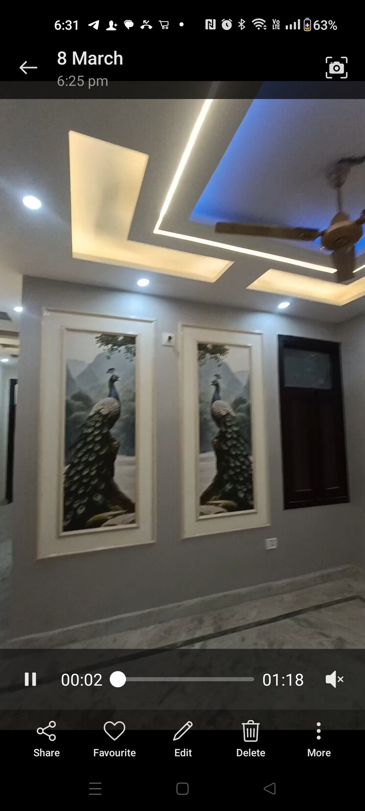 Master Bedroom, dwarka mor 2 Bedroom 80 Sq.Yd. Builder Floor In Dwarka Mor Delhi 8449297