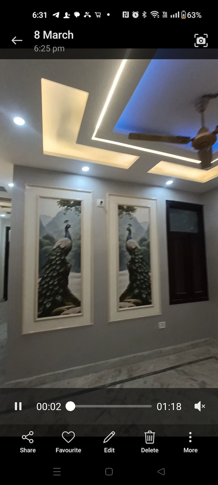 Master Bedroom, dwarka mor 2 Bedroom 80 Sq.Yd. Builder Floor In Dwarka Mor Delhi 8449297