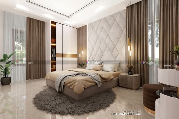 Bedroom, ashok vihar 4 Bedroom 4000 Sq.Ft. Builder Floor In Ashok Vihar Delhi 8449320