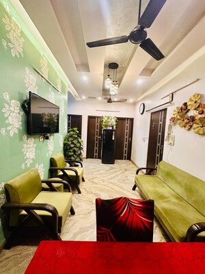 Living Room in 3 BHK Builder Floor at Rohini Sector 25 – for Sale