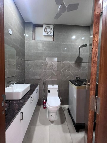 Bathroom in 3 BHK Builder Floor at Chittaranjan Park – for Rent