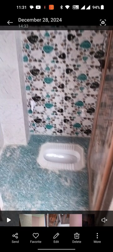 Bathroom in 1 BHK Builder Floor at New Ashok Nagar – for Rent