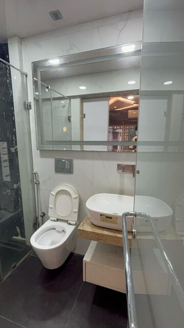 Bathroom in 3 BHK Apartment at Palash Towers, Andheri West – for Rent