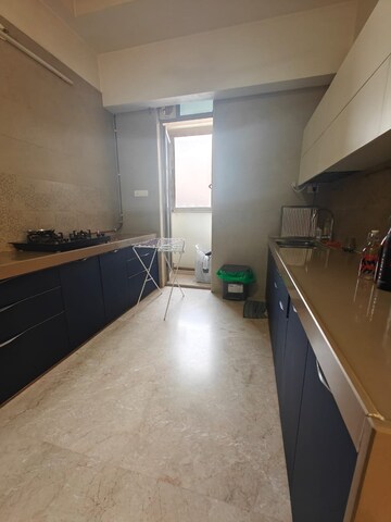 Kitchen in 3 BHK Apartment at Sheth Beau Pride, Bandra West – for Rent