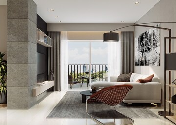 Living Room in 3 BHK Apartment at Sobha Manhattan Towers Town Park, Hosur Road – for Sale