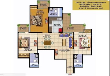3 BHK Apartment For Sale in DevLandcon Hitaishi Heights, Raj Nagar Extension