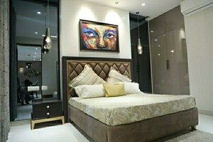 Bedroom in 3 BHK Apartment at Motia Blue Ridge, Dhakoli Village – for Sale