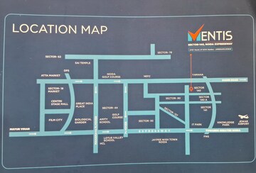 Floor Plan in  Shop at GYGY Mentis, Sector 140 – for Sale
