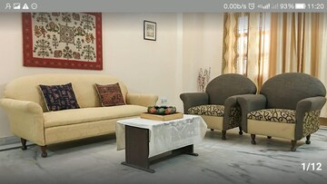 Living Room in 2 BHK Builder Floor at RWA Apartments Sector 12, Sector 12 – for Rent