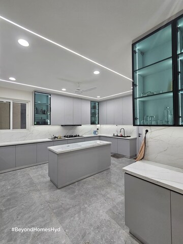 Kitchen in 4 BHK Apartment at Prestige High Fields, Gachibowli – for Rent
