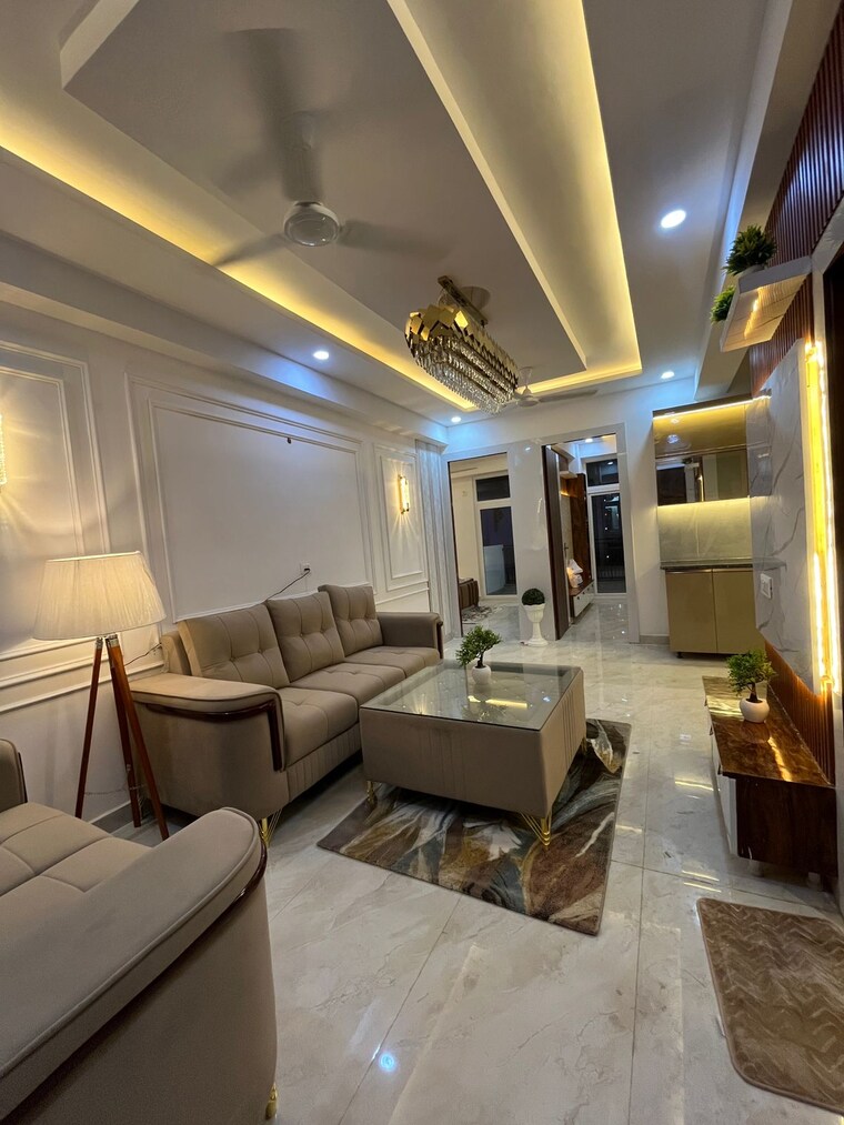 Living Room, knowledge park v greater noida 2 Bedroom 1100 Sq.Ft. Builder Floor In Knowledge Park V Greater Noida Greater Noida 8450960