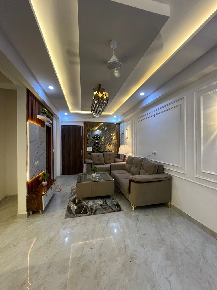 Living Room, knowledge park v greater noida 2 Bedroom 1100 Sq.Ft. Builder Floor In Knowledge Park V Greater Noida Greater Noida 8450960