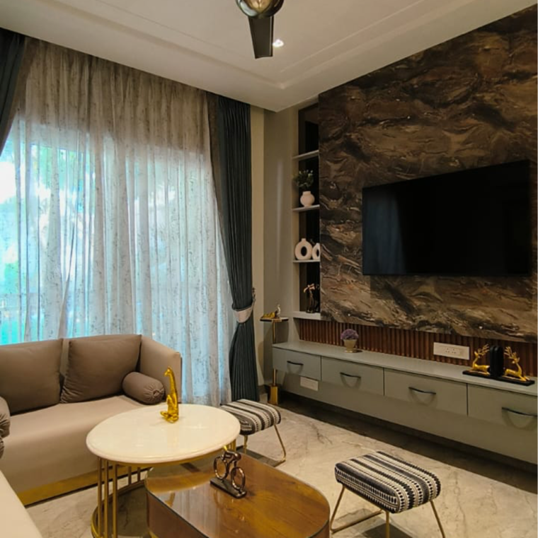 Living Room, peer mucchalla 3 Bedroom 1835 Sq.Ft. Apartment In Peer Mucchalla Zirakpur 8451208