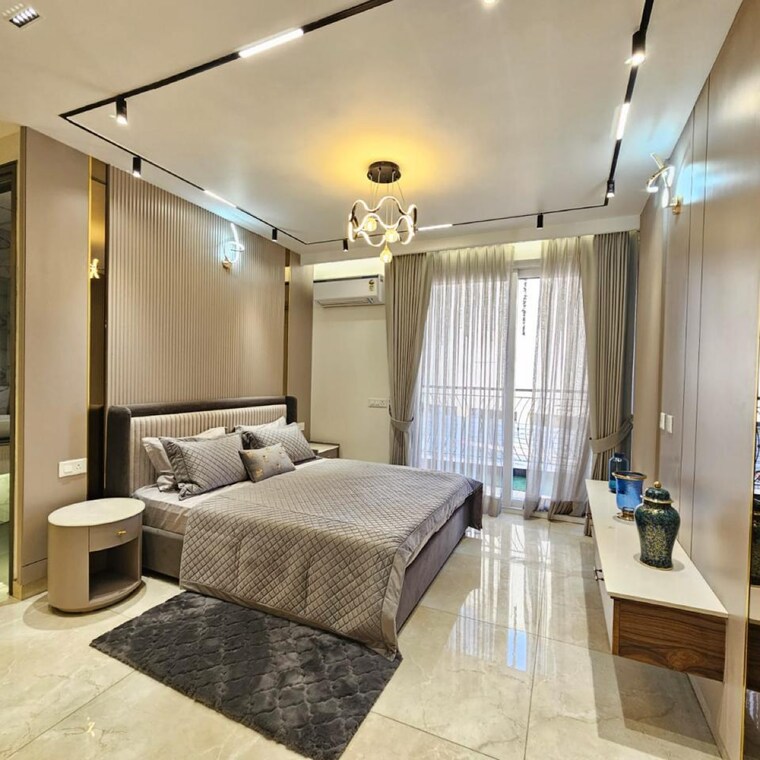 Bedroom, dhakoli village 3 Bedroom 1800 Sq.Ft. Apartment In Dhakoli Village Zirakpur 8451345