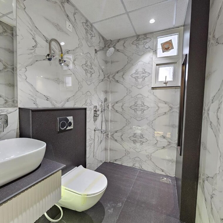 Bathroom, dhakoli village 3 Bedroom 1800 Sq.Ft. Apartment In Dhakoli Village Zirakpur 8451345