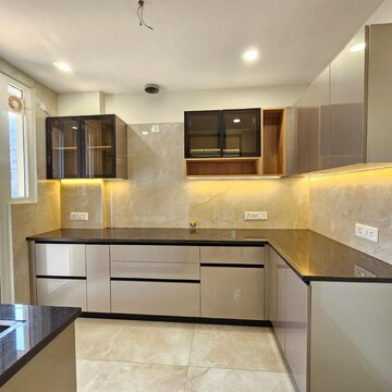 Kitchen in 3 BHK Apartment at Dhakoli Village – for Sale
