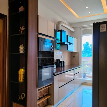 Kitchen in 3 BHK Apartment at Dhakoli Village – for Sale