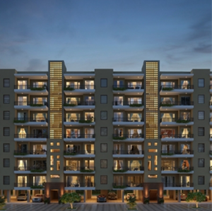 3 BHK Apartment – Exterior View View at Dhakoli Village - for Sale