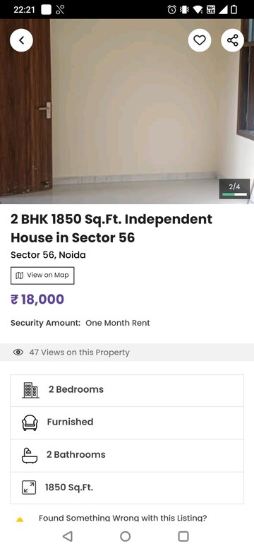 3 BHK Builder Floor For Rent in Sector 23