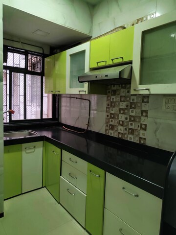 Kitchen in 2 BHK Apartment at Swarna CHS, Kharghar Sector 7 – for Rent