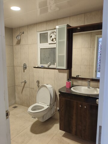 Bathroom in 2 BHK Apartment at Prestige Lakeside Habitat, Varthur – for Rent