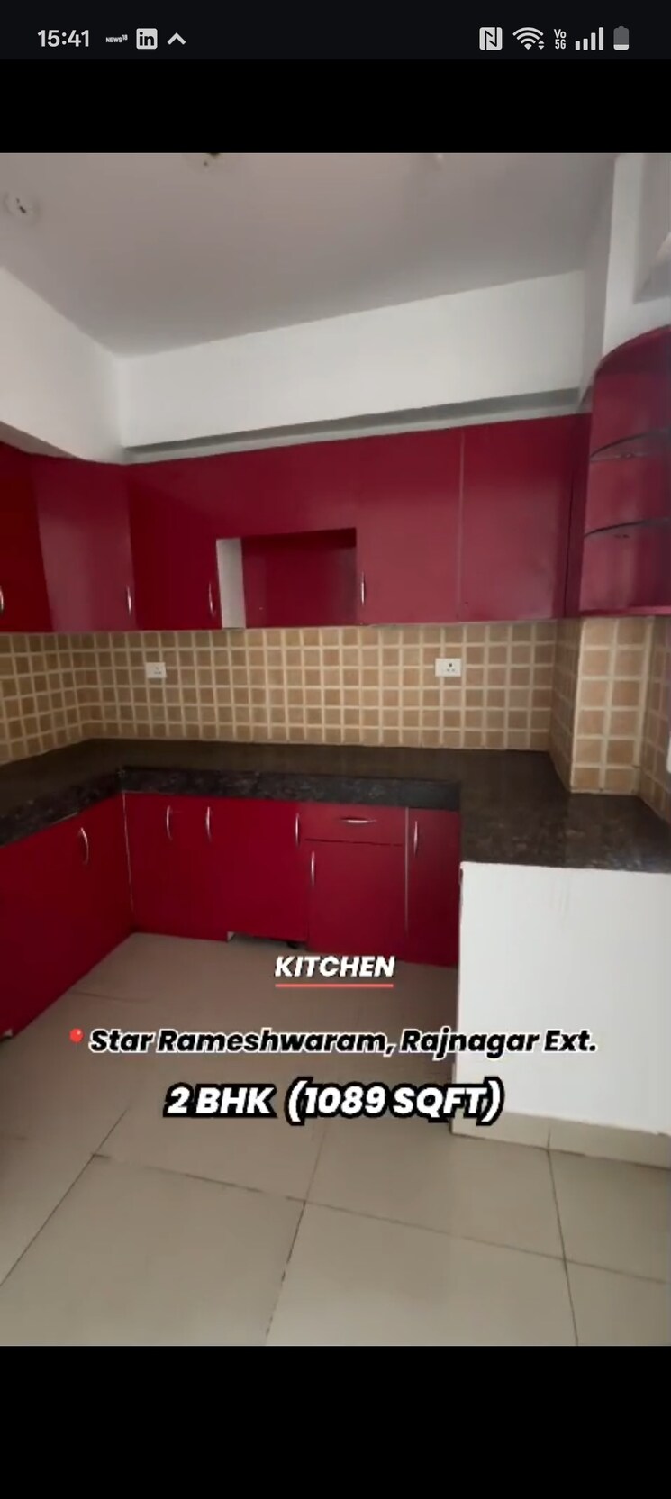 Kitchen, star-rameshwaram 2 Bedroom 1082 Sq.Ft. Apartment In Raj Nagar Extension Ghaziabad 8451632