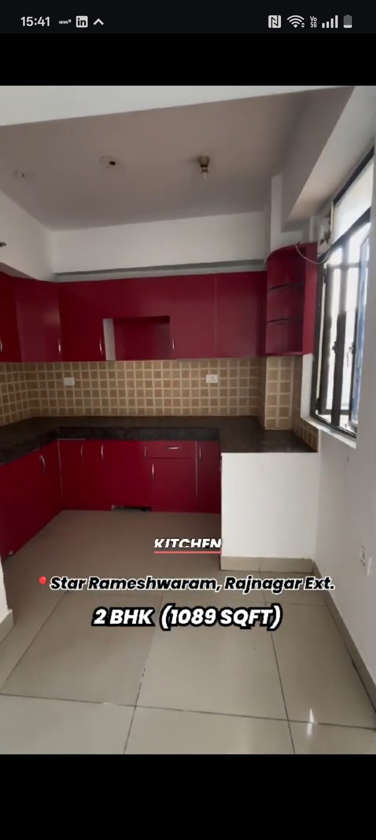 Kitchen, star-rameshwaram 2 Bedroom 1082 Sq.Ft. Apartment In Raj Nagar Extension Ghaziabad 8451632