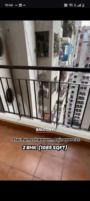 Balcony in 2 BHK Apartment at Star Rameshwaram, Raj Nagar Extension – for Sale
