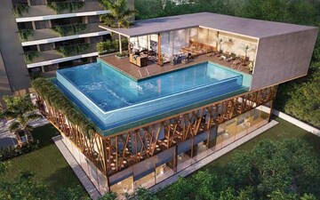 Living Room in 2 BHK Apartment at Ajmera Crosstown One, Kalyan West – for Sale