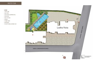 Staircase in 2 BHK Apartment at Lodha Vista, Lower Parel – for Sale
