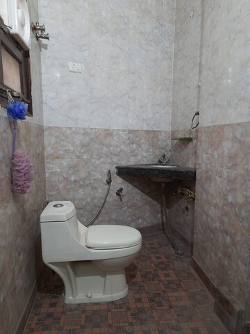 Bathroom in 2 BHK Builder Floor at Mehrauli – for Rent