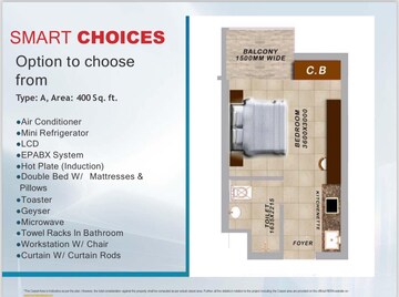 Floor Plan in Studio Apartment at Knowledge Park 3 Greater Noida – for Sale