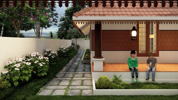 Living Room in 4 BHK Independent House at Thenkurissi – for Sale
