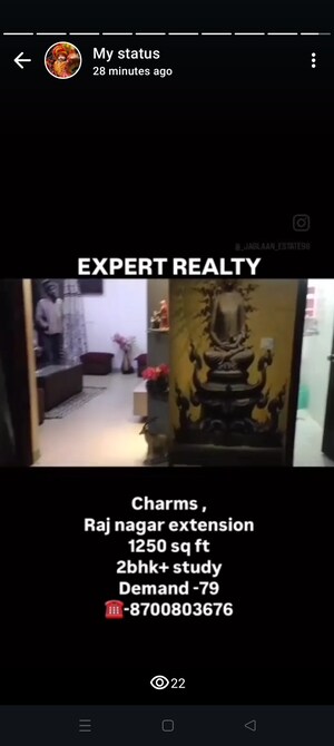 Master Plan in 2.5 BHK Apartment at Charms Castle, Raj Nagar Extension – for Sale