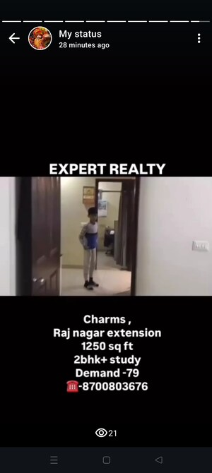 Master Plan in 2.5 BHK Apartment at Charms Castle, Raj Nagar Extension – for Sale