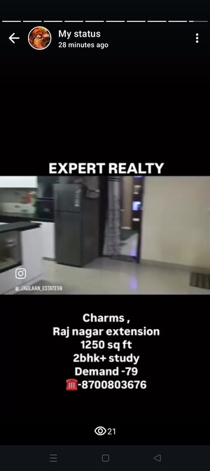 Master Plan in 2.5 BHK Apartment at Charms Castle, Raj Nagar Extension – for Sale