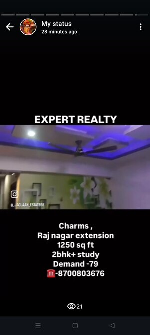 Master Plan in 2.5 BHK Apartment at Charms Castle, Raj Nagar Extension – for Sale