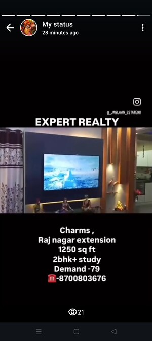 Master Plan in 2.5 BHK Apartment at Charms Castle, Raj Nagar Extension – for Sale