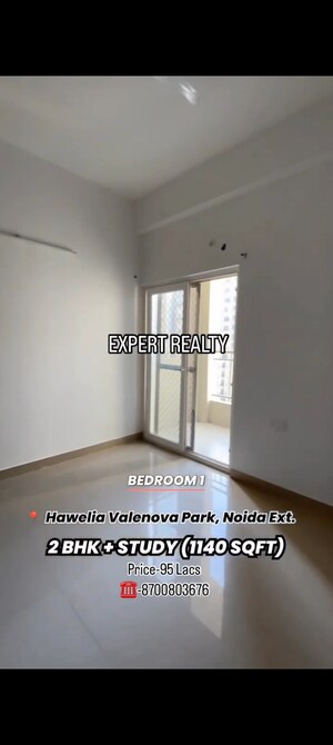 Master Bedroom in 2.5 BHK Apartment at Hawelia Valenova Park, Tech Zone 4 Greater Noida – for Sale