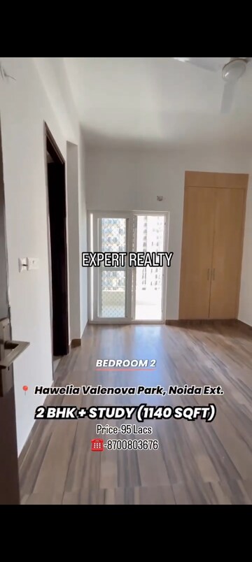 Bedroom in 2.5 BHK Apartment at Hawelia Valenova Park, Tech Zone 4 Greater Noida – for Sale