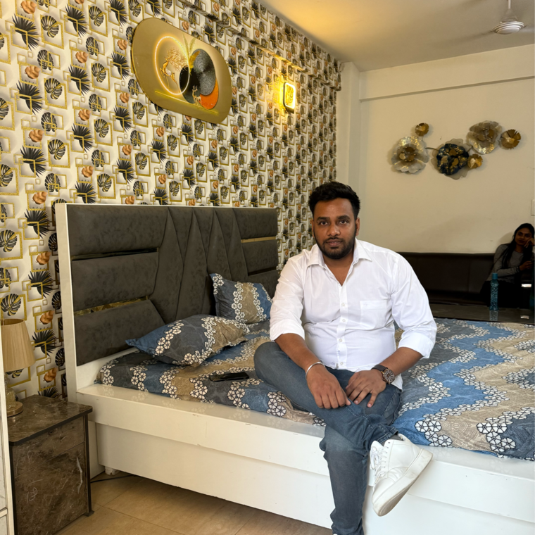 Bedroom, radhey-krishna-orchid Studio 520 Sq.Ft. Builder Floor In Sector 101 Noida 8452178