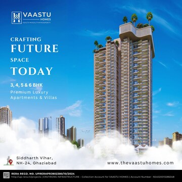 Master Plan in 3 BHK Apartment at Envyrons Vaastu Homes, Siddharth Vihar – for Sale