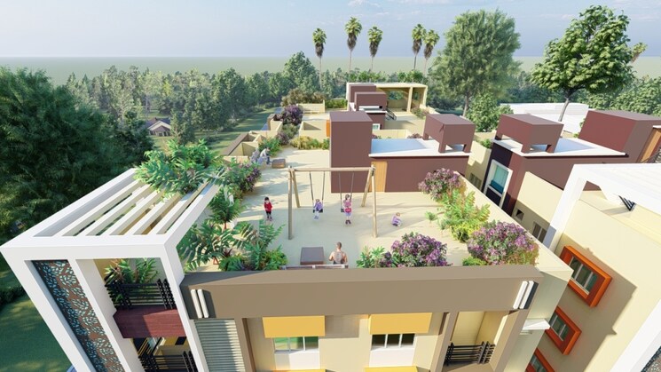 Terrace, south dum dum 3 Bedroom 963 Sq.Ft. Apartment In South Dum Dum Kolkata 8452339