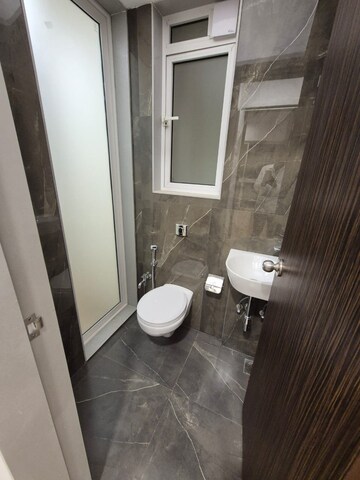 Bathroom in 1 BHK Apartment at Aurum Q Residences, Ghansoli – for Rent