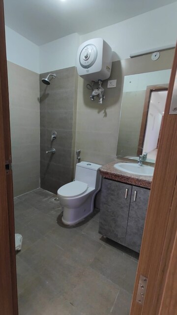 Bathroom in 2 BHK Apartment at Prateek Grand City, Siddharth Vihar – for Rent